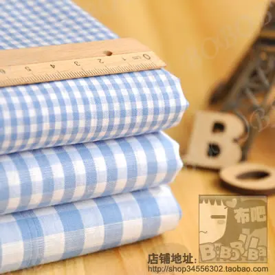 2016 Sale Real Telas Patchwork Patchwork Fabric Multicolour Sun Grid Tianlan Small 100% Cotton Fabric Thin Diy Handmade Cloth