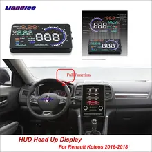 Liandlee функция HUD Автомобильный дисплей для Renault Duster Koleos- безопасное вождение экран OBD данные проектор лобовое стекло