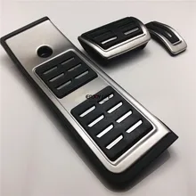 3pcs/set Fuel Gas Brake Footrest Pedal Pad Plate Automatic For Audi A4 B9 2016 2017 Plug & Play