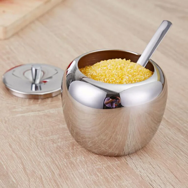 304 Stainless Steel Apple Sugar Bowl  (13)