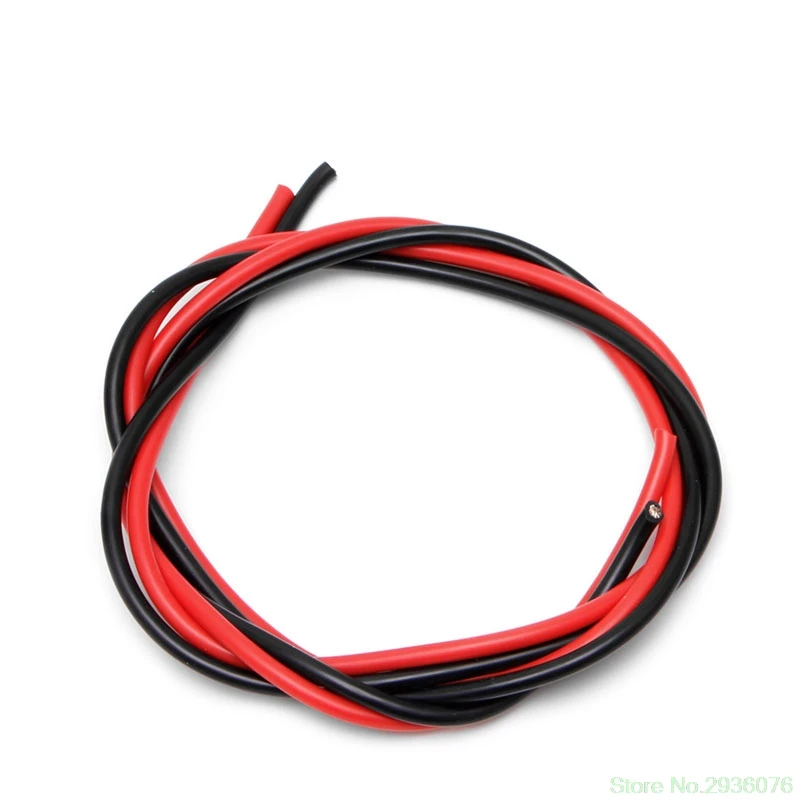 24AWG Калибр силиконовый гибкий провод многожильный V# медные кабели 5 м для RC черный красный Прямая поставка поддержка