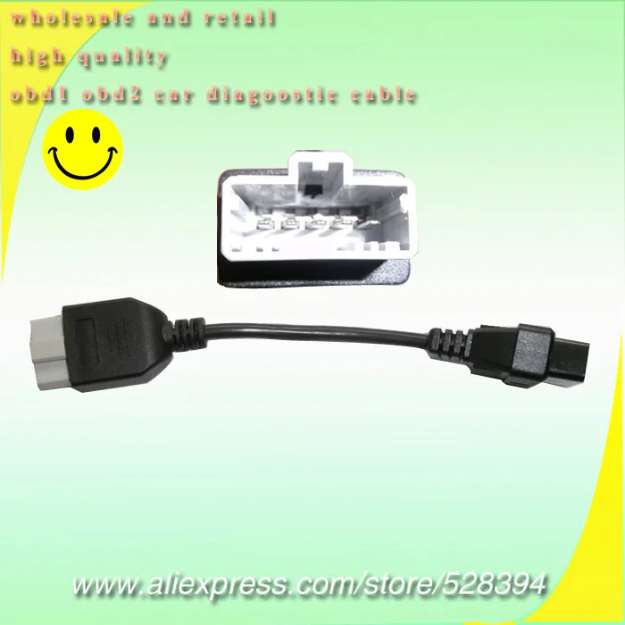 DHL EMS Fast Delivery High Quality 5 pin 5Pin male to OBDII 16Pin Female for Honda16 Pin Connector Diagnostic Adaptor Cable | Автомобили и