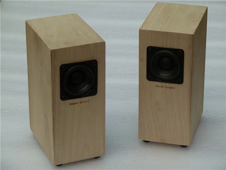 GHXAMP Full Range Wooden Speakers Hifi 2.0 Treble Midrange Bass Balance Clear Passive Loudspeaker Stereo Home Theatre 4ohm 2pcs