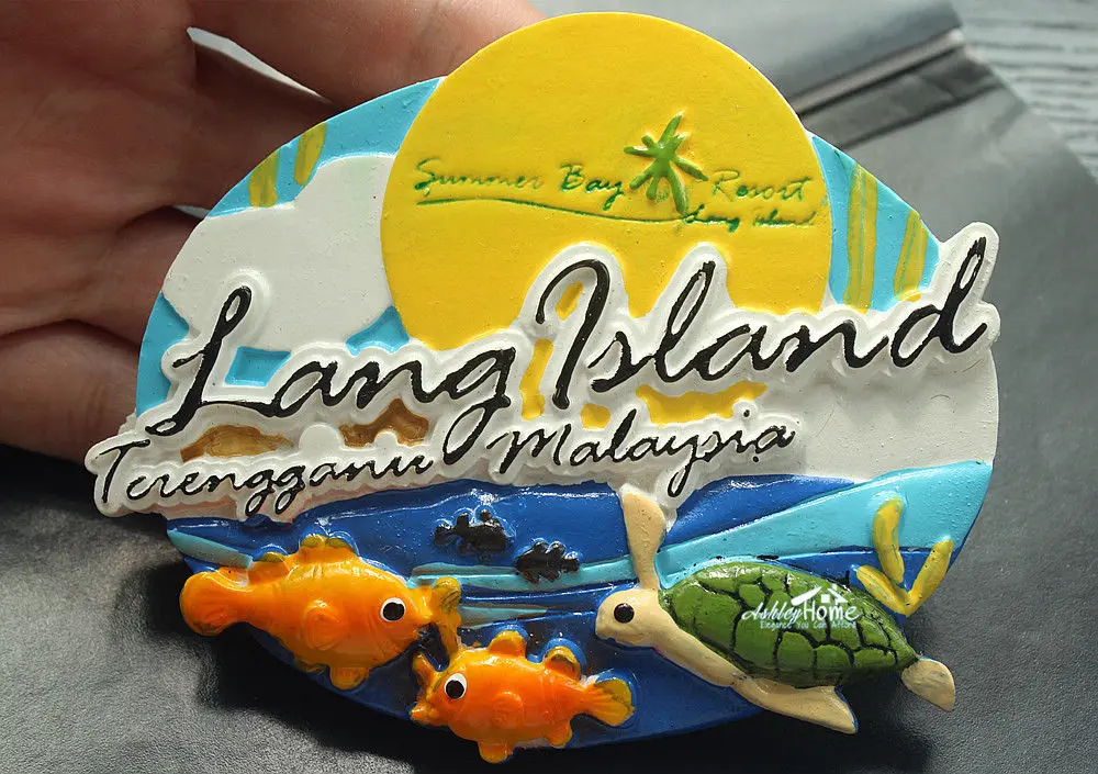 Malaysia Lang Islands Large 3d Resin Fridge Tourist Travel