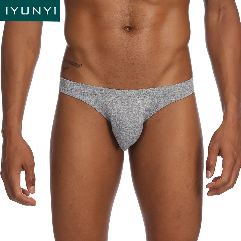 

IYUNYI New Fashion Men Underwear Briefs Low Waist U Convex Pouch Sexy Men Underwear Briefs Bikini Male Panties Underpants