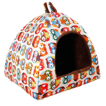 

Fashion Soft Foldable Cat Dog Kennel Owl Dog House Dog Beds For Small Medium Dogs Pet Products House Pet Beds for Cat