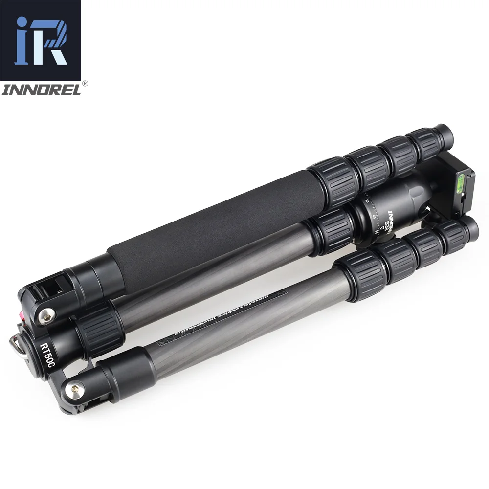RT50C Carbon Fiber tripod monopod for dslr camera light Portable stand compact professional tripe f