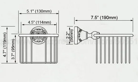 Bathroom Paper Holders Wall Mount Toilet Paper Roll Basket Holder Oil Rubbed Bronze Toilet Tissue box Paper Towel Rack zba444