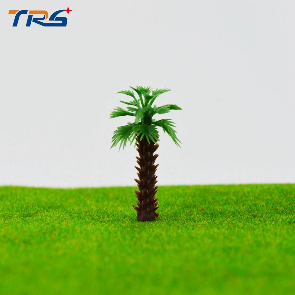Buy 4cm Model Miniature scale Palm Tree for Architecture Plastic Palm Tree