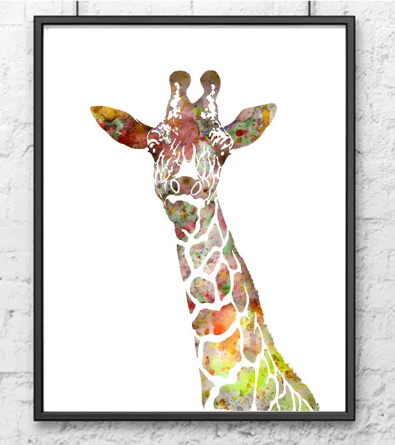Elephant Giraffe Zebra African Animals Home Decor-2
