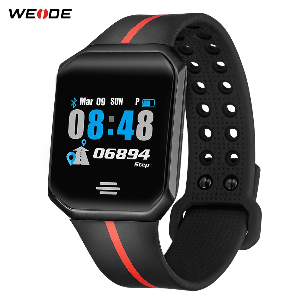 

WEIDE Bluetooth Digital Clock Android Phone Call Heart Rate Brood Pressure Step Sleeping distance monitoring Alarm Wrist Watches