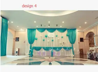 16 рассеянных дизайнов 3x3 м ледяной шелк свадебный сценический фон романтический свадебный занавес фон с пеленками блестки Js-79