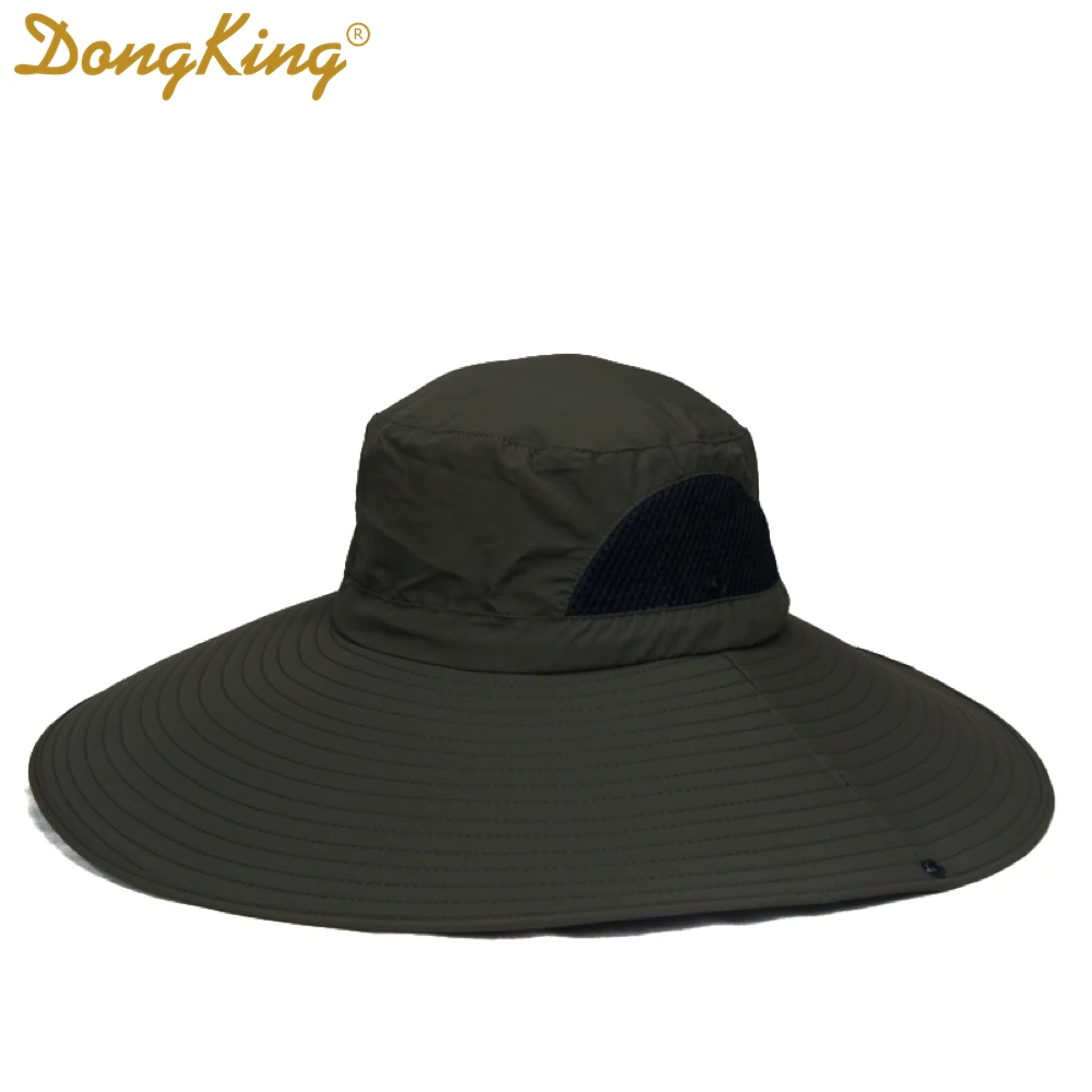 DongKing ведро шляпа большой козырек ветрозащитные струнные шапки супер большой пик Открытый Рыбалка Альпинизм шапки 5 цветов регулируемые