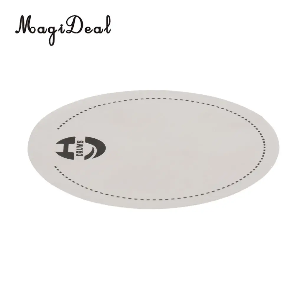 1Pcs PETG Single Step Bass Drum Patch Drumhead Protector For Percussion Musical Instrument Parts Accessories Black White