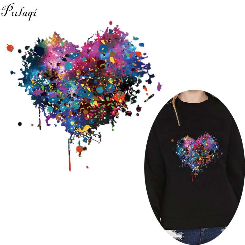 

Pulaqi Flower Life Iron On Heat Transfer Vinyl For T-Shirts Thermal Paste For Women Clothing Stickers parches termoadhesivos F