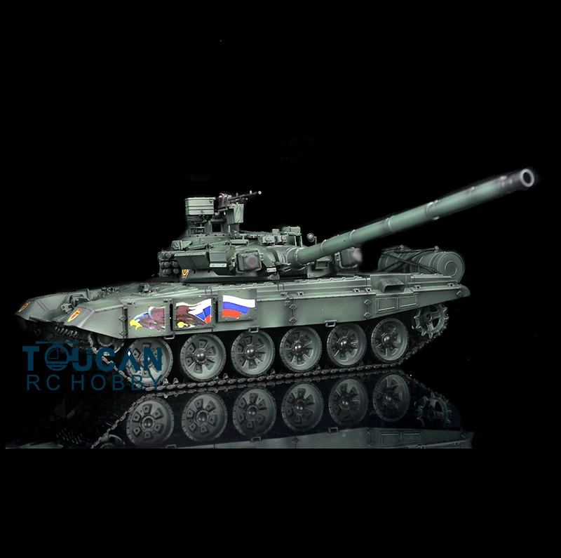

AU Stock Fast Free HengLong 1/16 Scale 2.4Ghz Radio Control Deep Green Plastic Russia T90 RTR RC Tank 3938 TH00155