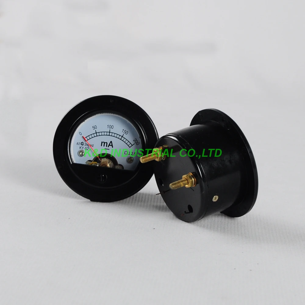 

1pc Current SO52 Panel Meter DC 200MA Gauge Black for 300B 211 845 Tube Amplifier