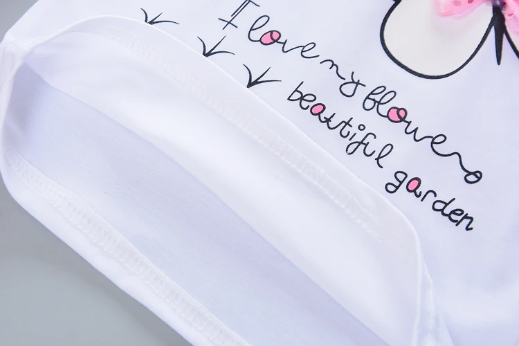 BibiCola/Летняя футболка для девочек, хлопковые топы с короткими рукавами и круглым вырезом, детская одежда, повседневная одежда для девочек
