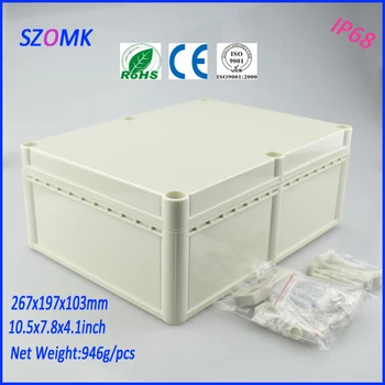 

1 piece electronic plastic box case 267*197*103mm electronic industry IP 68 eletronicos para casa electric router