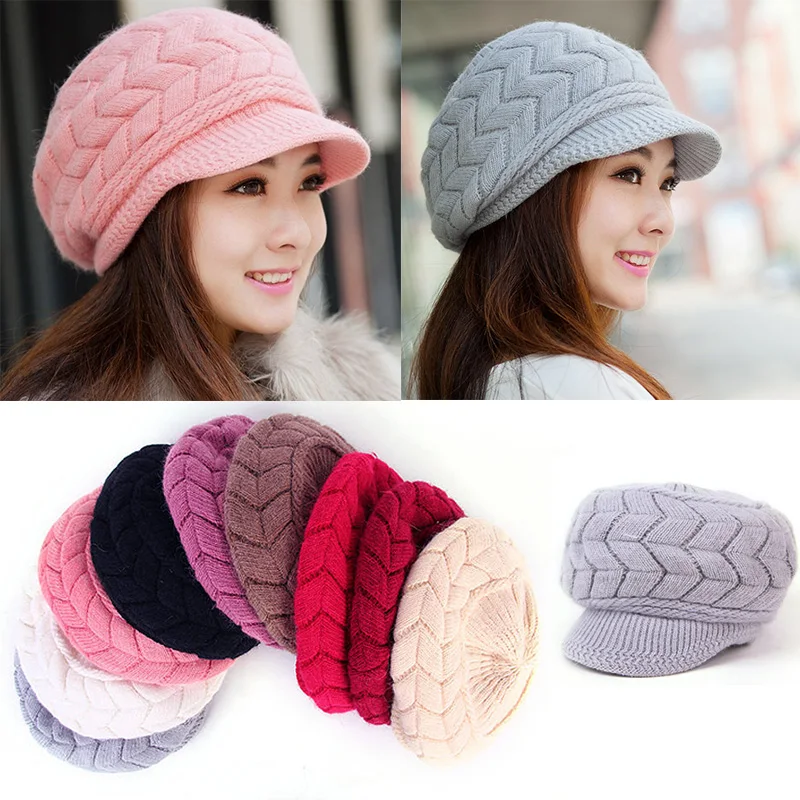 

F Winter Beanies Knit Women's Hat Winter Hats For Women Ladies Beanie Girls Skullies Caps Bonnet Femme Snapback Wool Warm Hat