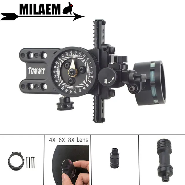  US $102.35 Archery Sight Adapter Lens Stabilizer Sight Light Left Right Hand Compound 