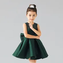 Новинка года; летнее платье принцессы с цветочным рисунком и большим бантом для маленьких девочек; элегантное платье для свадебной вечеринки и выпускного вечера; одежда для малышей