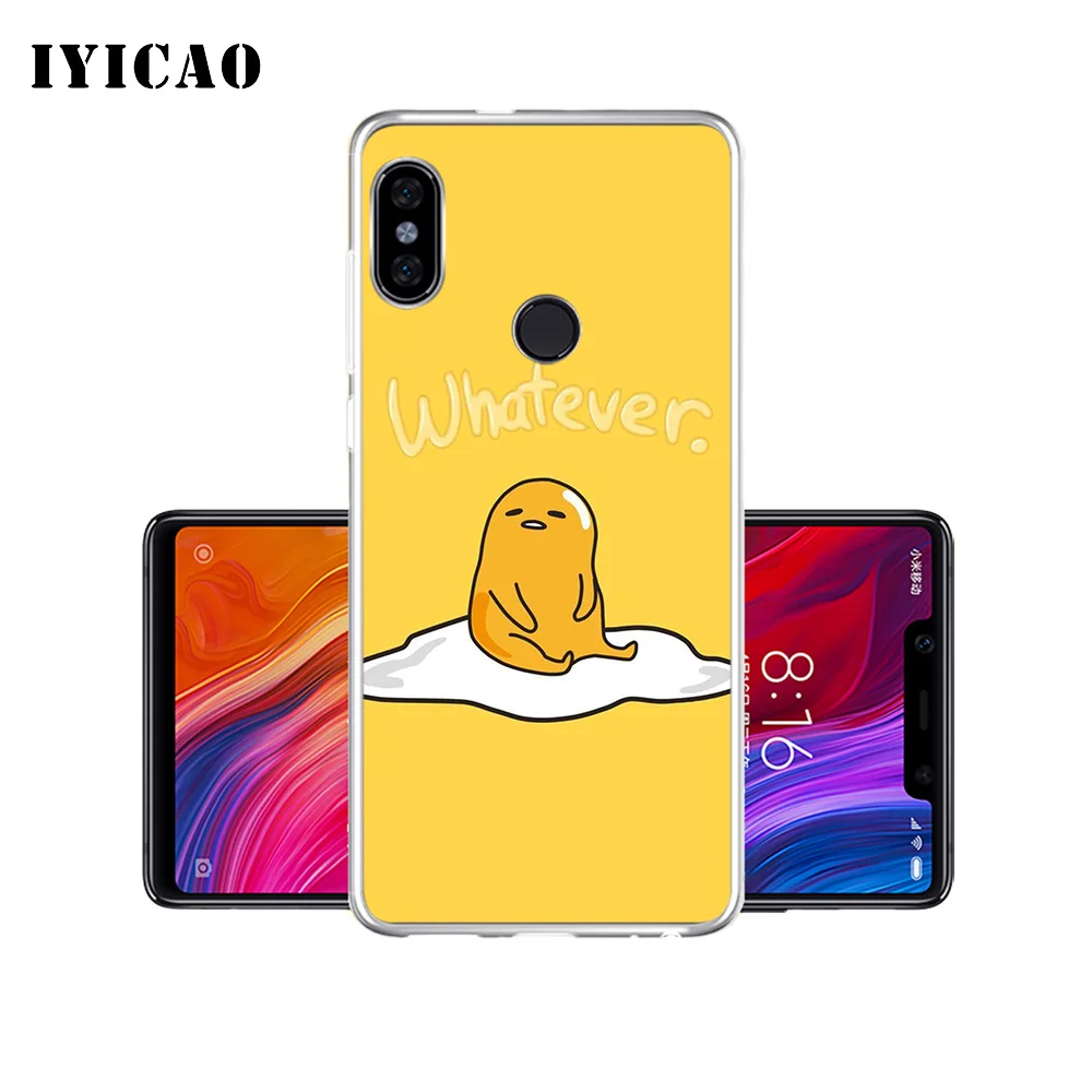 Милый мягкий силиконовый чехол для телефона IYICAO gudetama Xiaomi Mi 9 8 SE 6 A1 A2 Lite F1 MIX2S MIX3 из