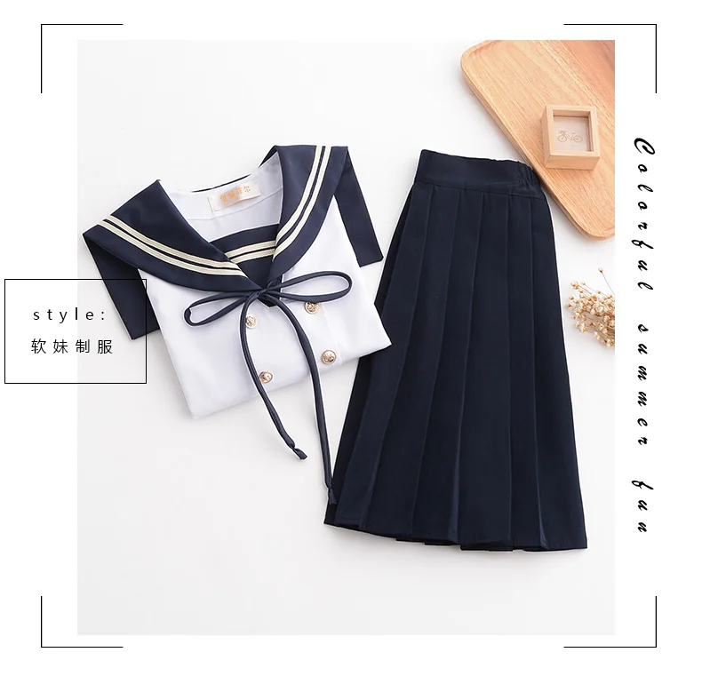 Лето осень белая японская школьная форма короткие/длинные милые форма для старшей школы женские новые девушки моряка костюмы униформы XXL