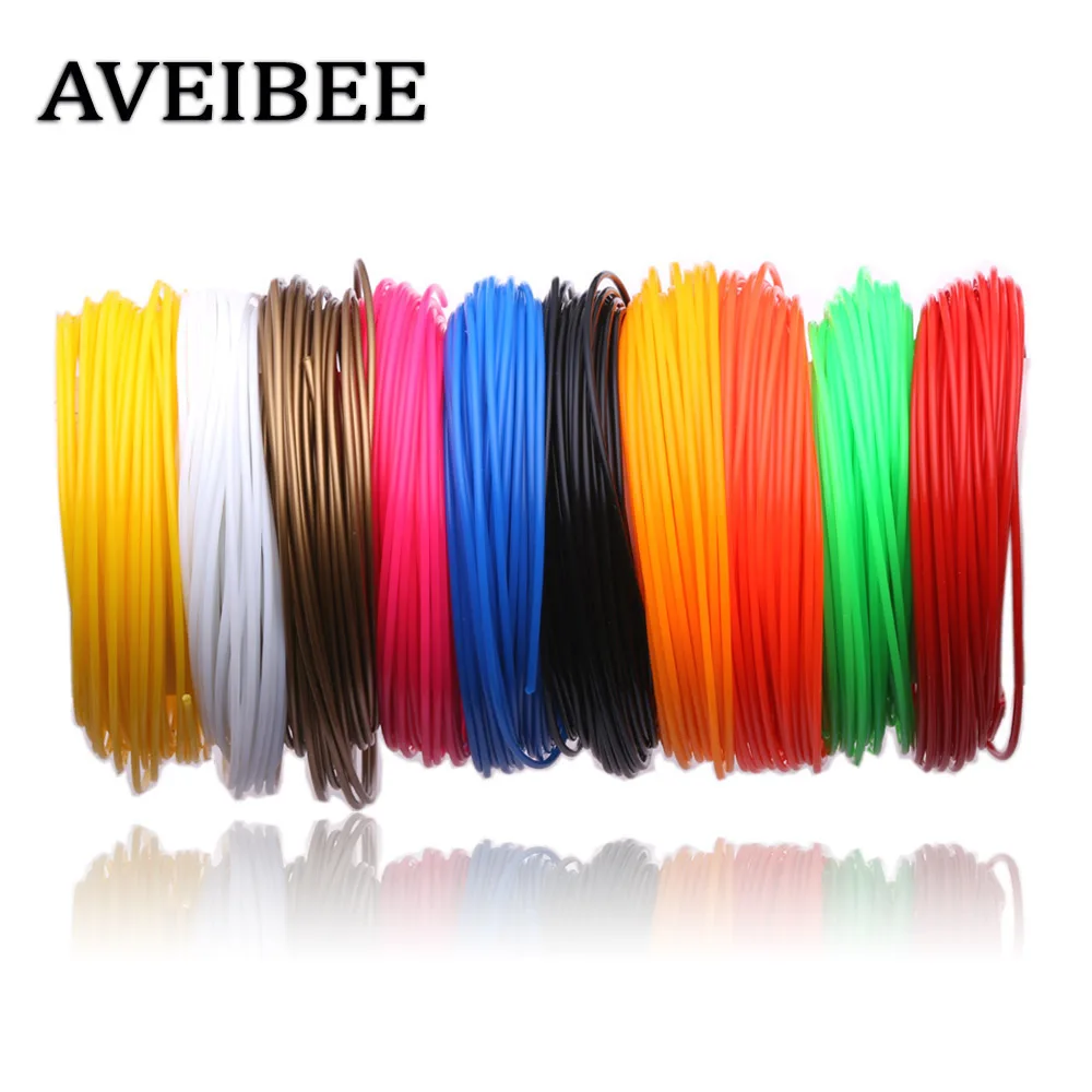 Aveibee 100 Meters 10 Colors 1 75MM PLA Filament Materials For 3D Printing Pen Threads Plastic