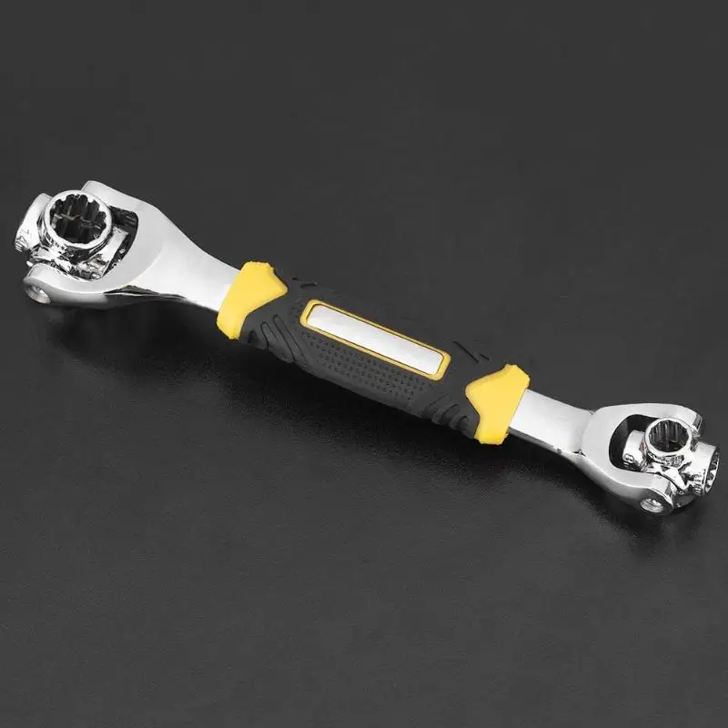 

48 in 1 Multifunctional Socket Wrench 360 Degree Rotary Spanner Work with Spline Bolts Car Furniture Repair Tool