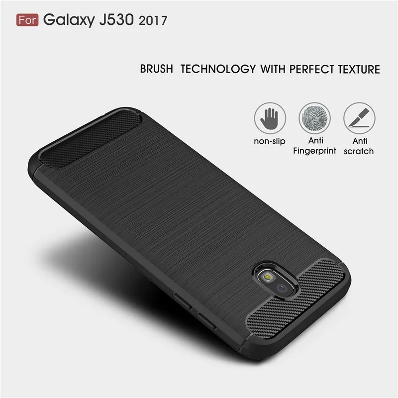 Whyes для samsung Galaxy J5 чехол J530 углеродного волокна мягкая ТПУ тяжелый противоударный силиконовый чехол для samsung J5 J530 крышка