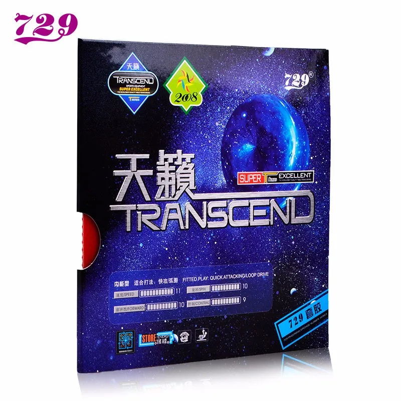 РИТЦ 729 TRANSCEND КРЕМ SP пунктов-В Настольный теннис (пинг-понг) Резина с губкой