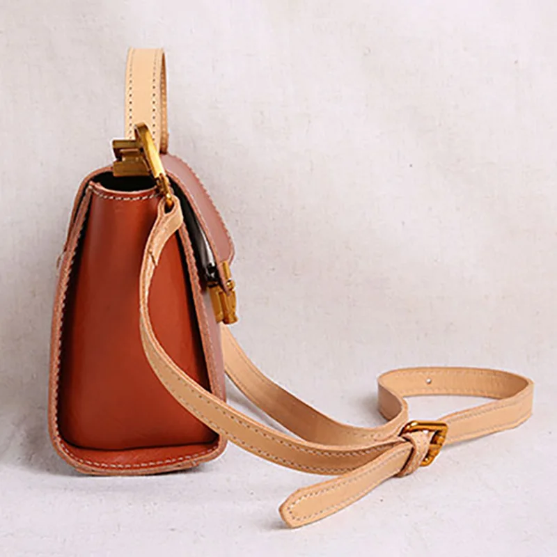 AETOO Handmade leather women's bags, mini bags, vintage leather shoulder bags, stiletto handbags