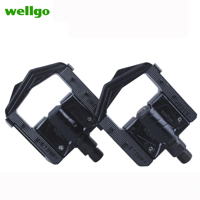 

Wellgo Folding Bicycle Pedals MTB Mountain Bike Pedal Aluminum Folded 2 DU bearing with Reflector Anti-Slip Bicycle Parts
