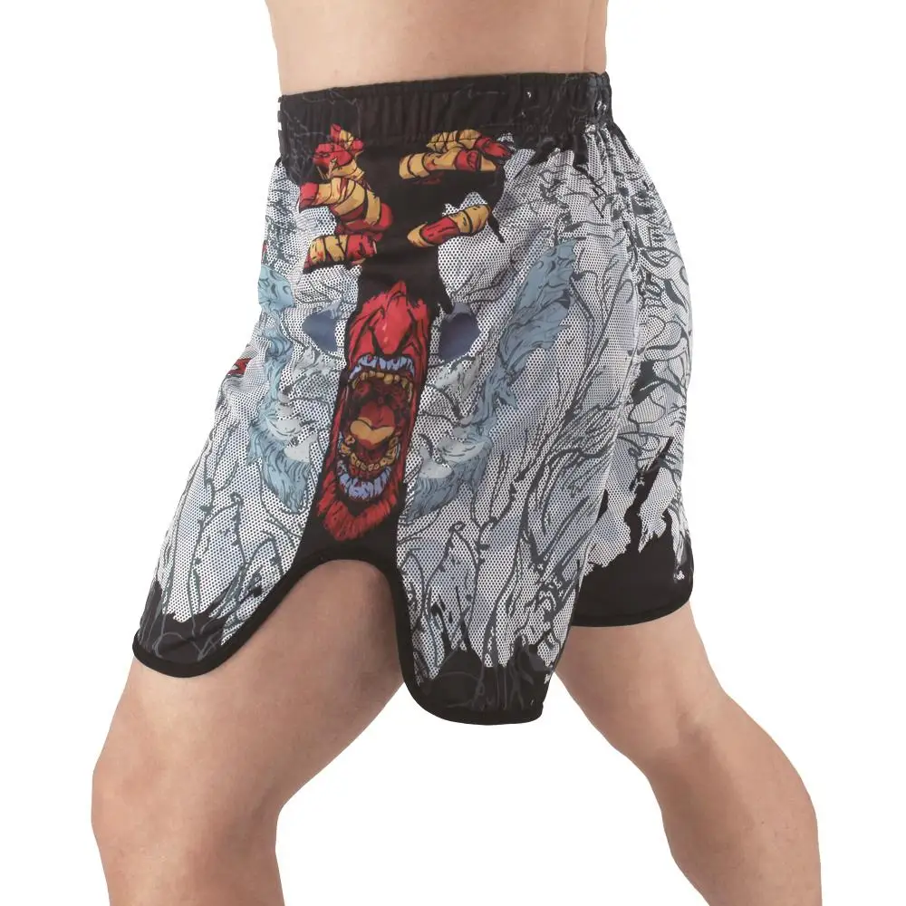 Мужские и женские шорты SOTF mma Venomous Стрейчевые из змеиной ткани с геометрическим