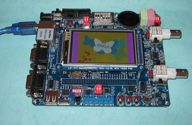 US $129.99 For development board STM32 development board 100M network USBHostCodec oscilloscope V4 version