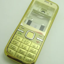 Золотой белый серый Корпус Крышка батарейного отсека чехол клавиатура для Nokia C5 C5-00 Замена Ремонт