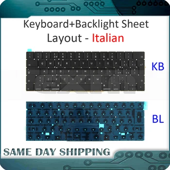 

New for Macbook Pro Retina 15'' A1707 Italian Italy Ita. Keyboard w/ Backlight Backlit EMC3072 EMC3162 Late 2016 Mid 2017 Year