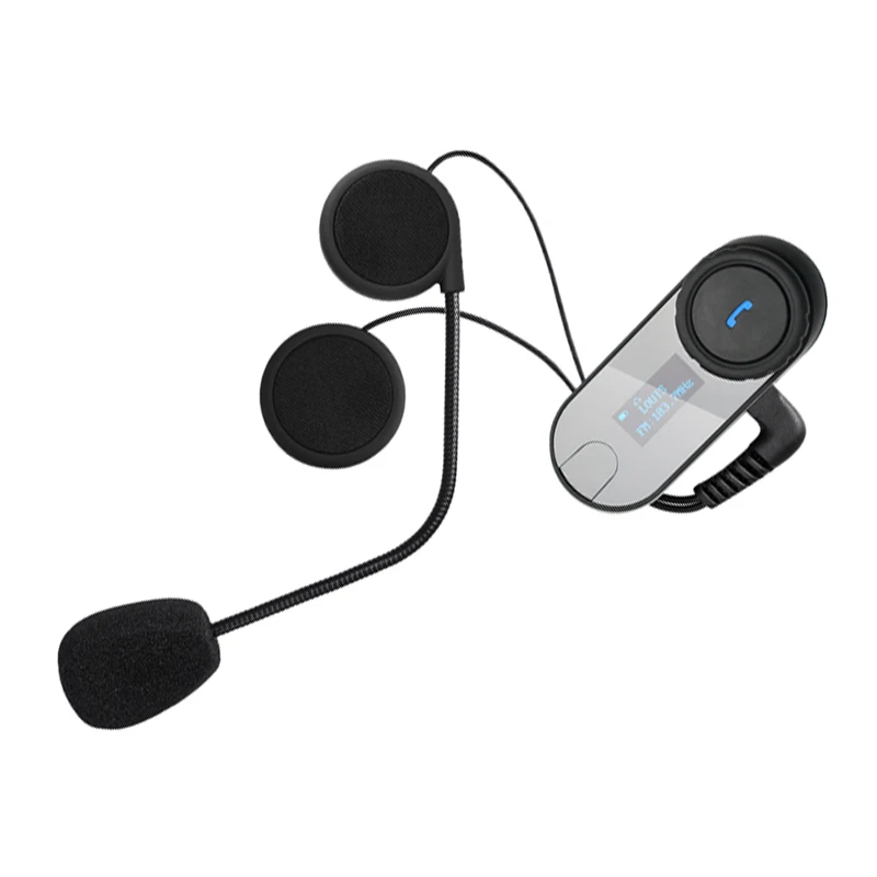 2 шт. FreedConn TCOM-SC Bluetooth гарнитура мотоциклетный шлем домофон Handfree переговорные колонки система внутренней связи с ЖК FM