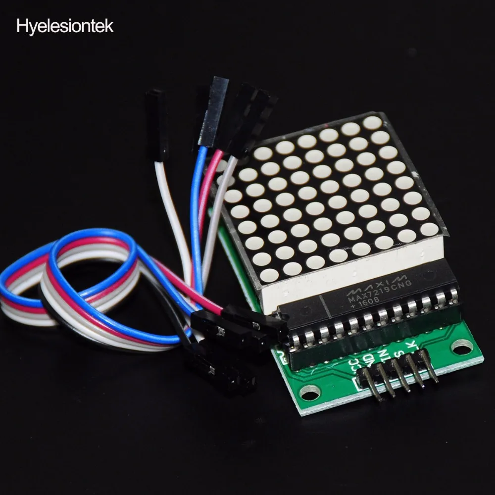 Beli MAX7219 Serial 8X8 Dot Matrix LED Modul UNTUK ARDUINO MAX7219 8X8 Dot Matrix LED Katoda MCU merah Tampilan LED Starter Papan 5 V