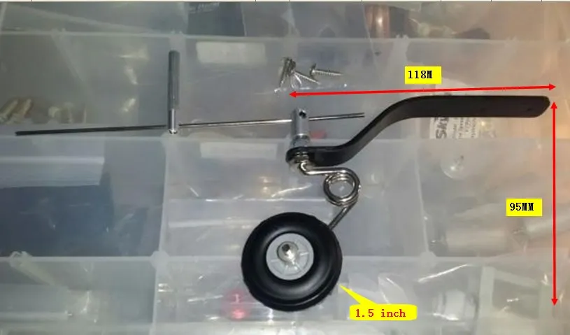 Хвостовое колесо из углеродного волокна для 30CC50CC RC самолет с бензиновым двигателем - Цвет: 50CC