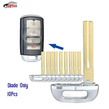 

KEYECU 10 Pcs/lot Replacement Uncut Remote Prox Smart Key Blade Blank for Kia Cadenza SY5KHFNA04