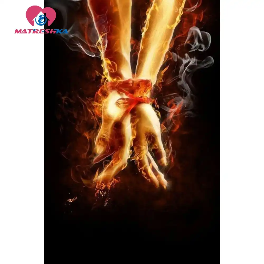 5d Cross Stitch Diamond Painting Square Rhinestones Lovers Kiss Home Decoration Free Shipping Diamond Embroidery Fire Lover