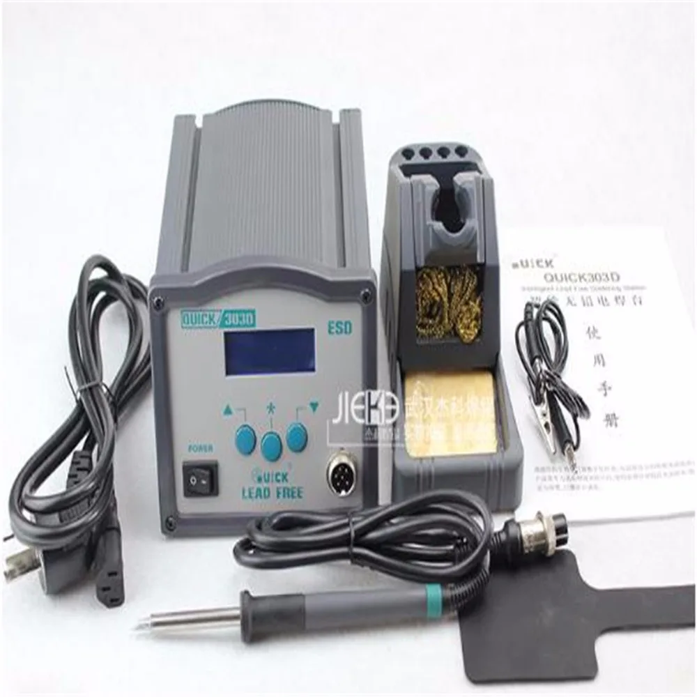QUICK303D intelligent lead free soldering station , Iron 120W , High