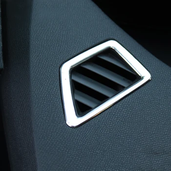 

Stainless Steel Front Upper Air vent Cover Trim Cover LHD Interior Accessories 2pcs For Peugeot 3008 GT 2 2nd 2017 2018