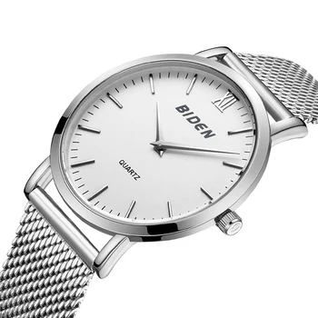 

Sports BIDEN Mens Watches Top Brand Luxury Waterproof Quartz Watches Men Ultra Thin Dial Quartz-Watch Casual Relogio Masculino