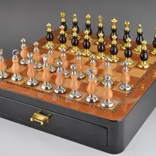 Изысканный Шахматный набор высококачественная мебель украшение с нескладной шахматной доской забавная игра спортивные развлечения