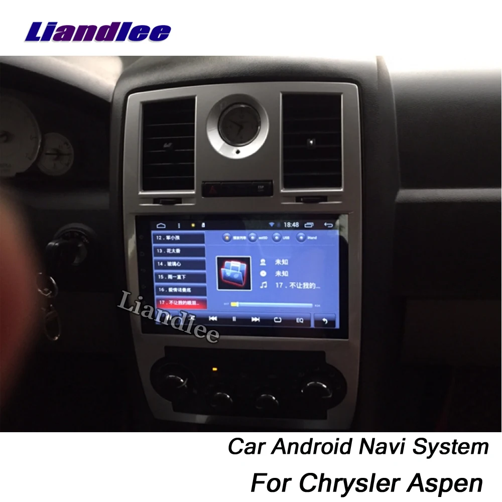 Best Liandlee Car Android System For Chrysler Aspen 2007~2009 Radio Stereo Carplay Camera BT GPS Wifi Navi MAP Navigation Multimedia 9