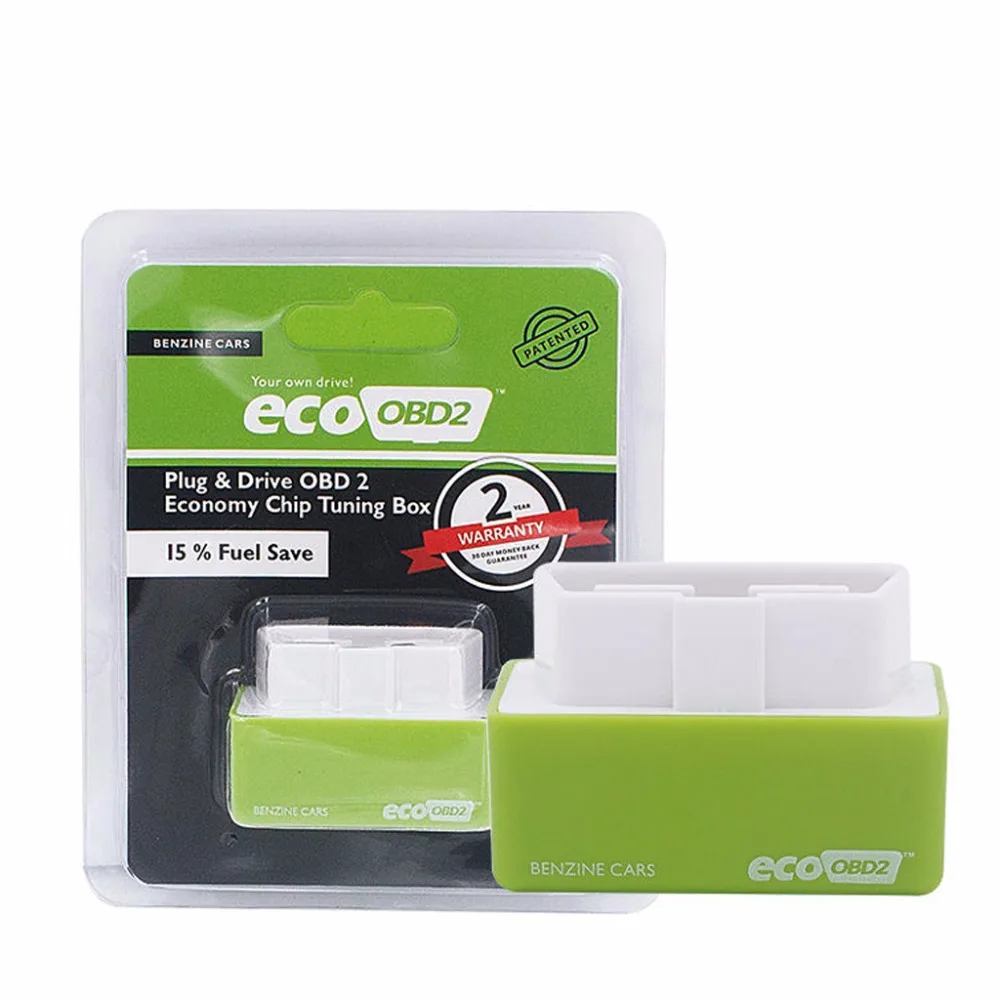 Увеличение скрытой мощности зеленый EcoOBD2 дизельный экономичный чип тюнинг