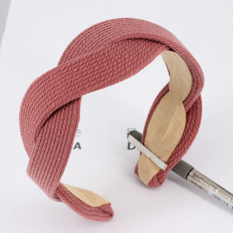 

1PC Crossed Headband Fashion Women Girls Elastic Bowknot Turban Twisted Retro Hair Bands Wide Hairband Hair Accessories